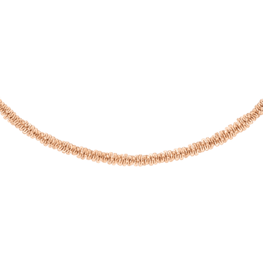 Daniel Wellington Elan Twisted Chain Necklace Long Rose Gold