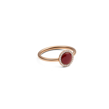 Daniel Wellington Audrey Ring Red Agathe Rose Gold