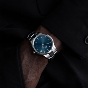 Daniel Wellington Iconic Link Arctic 40 Silver & Blue Watch