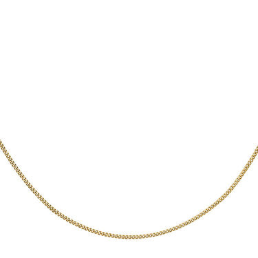 Ice Jewellery 9K Yellow Gold 40 Diamond Cut Curb Chain 41cm - 1.13.0053 | Ice Jewellery Australia