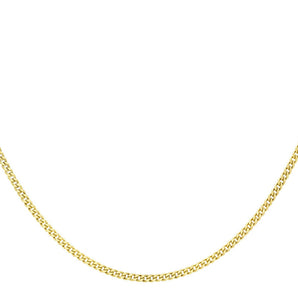Ice Jewellery 9K Yellow Gold 40 Diamond Cut Curb Chain 46cm - 1.13.0054 | Ice Jewellery Australia