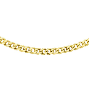 Ice Jewellery 9K Yellow Gold Solid Cut Curb Chain 50cm - 1.13.0055 | Ice Jewellery Australia