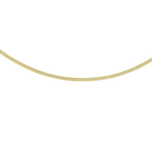 Ice Jewellery 9K Yellow Gold 24 Adjustable Heart Slider Curb Chain 56cm - 1.13.6726 | Ice Jewellery Australia