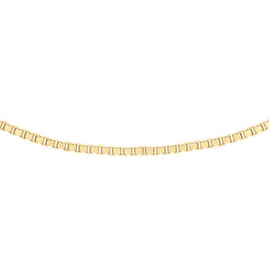 Ice Jewellery 9K Yellow Gold Solid Venetian Box Chain 40-45cm - 1.16.0020 | Ice Jewellery Australia
