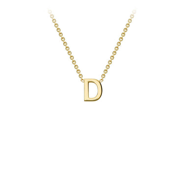 Ice Jewellery 9K Yellow Gold 'D' Initial Adjustable Letter Necklace 38/43cm - 1.19.0153 | Ice Jewellery Australia