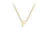 Ice Jewellery 9K Yellow Gold 'F' Initial Adjustable Letter Necklace 38/43cm - 1.19.0155 | Ice Jewellery Australia