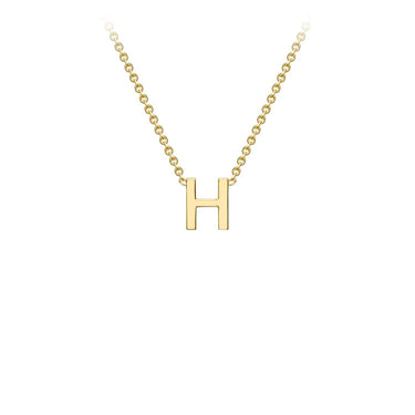 Ice Jewellery 9K Yellow Gold 'H' Initial Adjustable Letter Necklace 38/43cm - 1.19.0157 | Ice Jewellery Australia