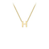 Ice Jewellery 9K Yellow Gold 'H' Initial Adjustable Letter Necklace 38/43cm - 1.19.0157 | Ice Jewellery Australia