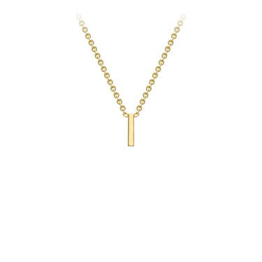 Ice Jewellery 9K Yellow Gold 'I' Initial Adjustable Letter Necklace 38/43cm - 1.19.0158 | Ice Jewellery Australia