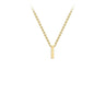 Ice Jewellery 9K Yellow Gold 'I' Initial Adjustable Letter Necklace 38/43cm - 1.19.0158 | Ice Jewellery Australia