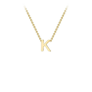 Ice Jewellery 9K Yellow Gold 'K' Initial Adjustable Letter Necklace 38/43cm - 1.19.0160 | Ice Jewellery Australia
