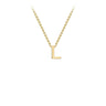 Ice Jewellery 9K Yellow Gold 'L' Initial Adjustable Letter Necklace 38/43cm - 1.19.0161 | Ice Jewellery Australia