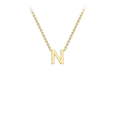 Ice Jewellery 9K Yellow Gold 'N' Initial Adjustable Letter Necklace 38/43cm - 1.19.0163 | Ice Jewellery Australia