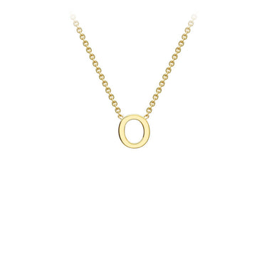 Ice Jewellery 9K Yellow Gold 'O' Initial Adjustable Letter Necklace 38/43cm - 1.19.0164 | Ice Jewellery Australia