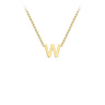 Ice Jewellery 9K Yellow Gold 'W' Initial Adjustable Letter Necklace 38/43cm - 1.19.0172 | Ice Jewellery Australia
