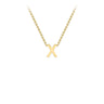 Ice Jewellery 9K Yellow Gold 'X' Initial Adjustable Letter Necklace 38/43cm - 1.19.0173 | Ice Jewellery Australia
