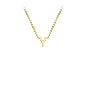 Ice Jewellery 9K Yellow Gold 'Y' Initial Adjustable Letter Necklace 38/43cm - 1.19.0174 | Ice Jewellery Australia
