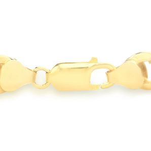 Ice Jewellery 9ct Yellow Gold Hollow Curb Bracelet 19cm/7.5' - 1.23.4872 | Ice Jewellery Australia
