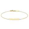 Ice Jewellery 9K Yellow Gold 3mm x 20mm Horizontal-Bar Adjustable Bracelet 18cm-19cm - 1.29.4602 | Ice Jewellery Australia
