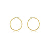 Ice Jewellery 9K Yellow Gold Diamond Cut Hoop Earrings 28mm - 1.51.2639 | Ice Jewellery Australia
