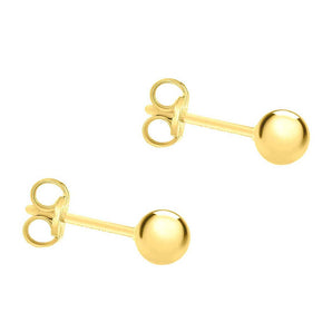 Ice Jewellery 9ct Yellow Gold 5mm Ball Polished Stud Earrings - 1.55.0593 | Ice Jewellery Australia