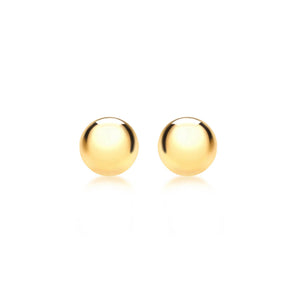 Ice Jewellery 9K Yellow Gold 8mm Ball Stud Earrings - 1.55.0623 | Ice Jewellery Australia