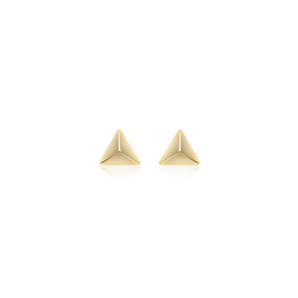 Ice Jewellery 9K Yellow Gold 10mm x 8.5mm Elongated Pyramid Stud Earrings - 1.55.9259 | Ice Jewellery Australia