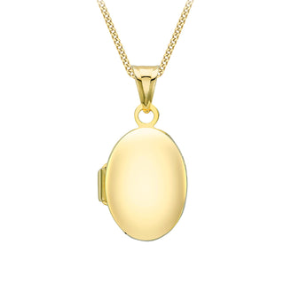 Ice Jewellery 9K Gold Small Oval Locket - 1.65.3043 | Ice Jewellery Australia