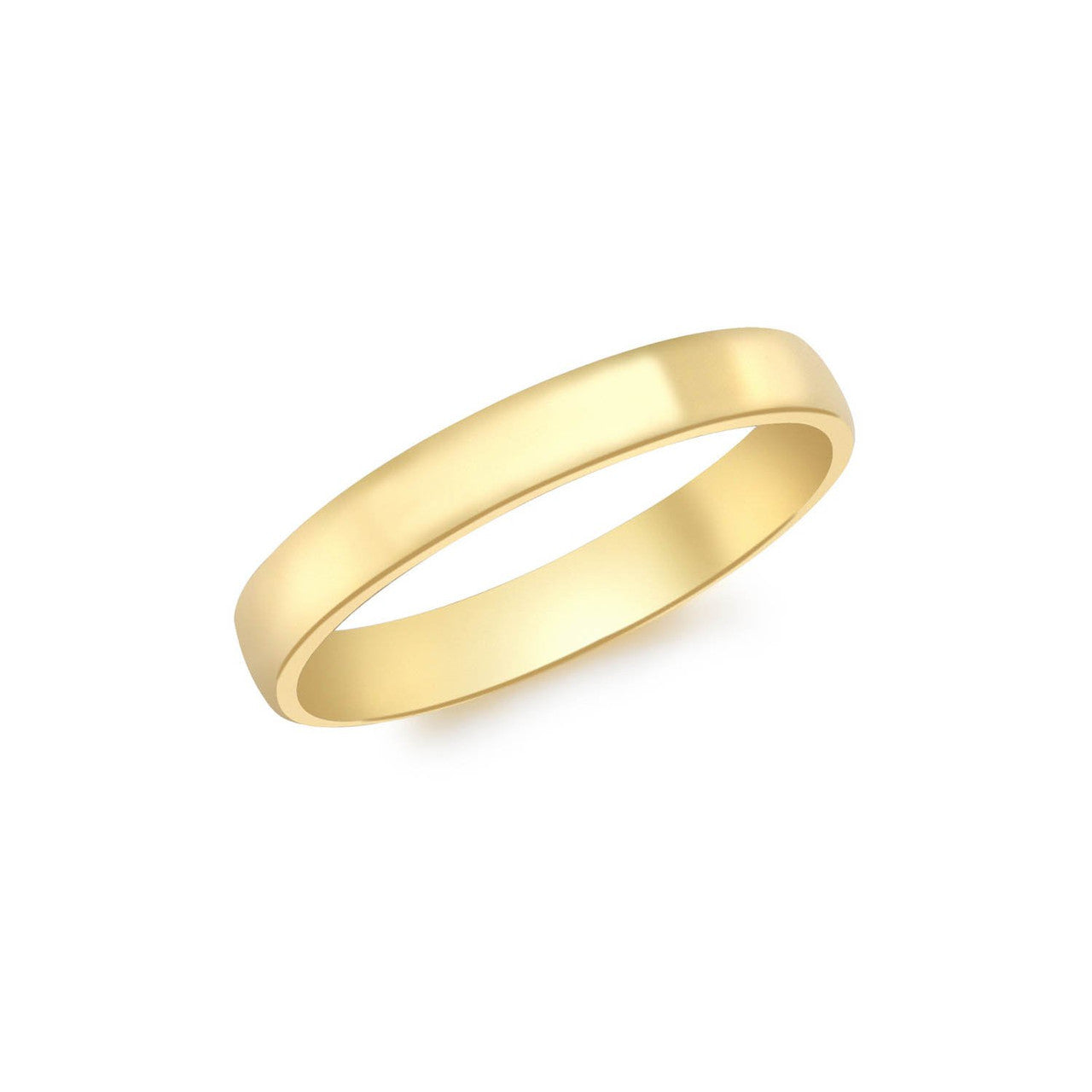 Ice Jewellery 9K Yellow Gold 3mm Court Ring - 1.85.0170 | Ice Jewellery Australia