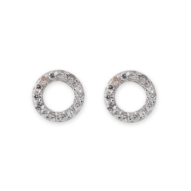 Bianc Cubic Zirconia Circle Earrings - 10100131 | Ice Jewellery Australia