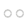 Bianc Cubic Zirconia Open Baguette Circle Studs - 10100466 | Ice Jewellery Australia