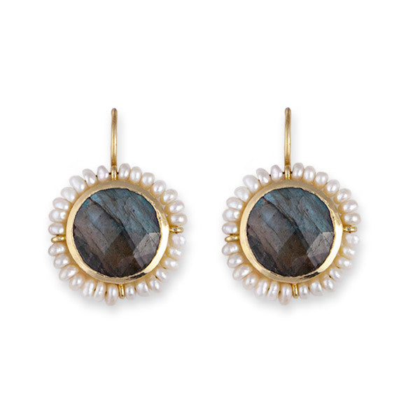Bianc Oak Labradorite Earrings - 10100589 | Ice Jewellery Australia