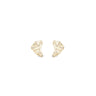 Ichu Arctic Curve Earrings Gold - JP11707G | Ice Jewellery Australia