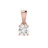 Ice Jewellery Diamond Solitaire Pendant with 0.40ct Diamonds in 18K Rose Gold - 18RCP40 | Ice Jewellery Australia