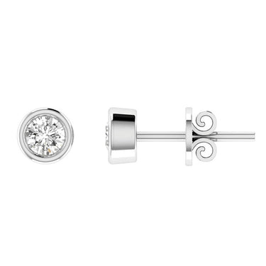 Ice Jewellery Diamond Stud Earrings with 1.00ct Diamonds in 18K White Gold - 18WBE100 | Ice Jewellery Australia