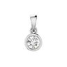 Ice Jewellery Diamond Solitaire Pendant with 0.30ct Diamonds in 18K White Gold - 18WBP30 | Ice Jewellery Australia