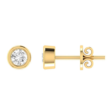 Ice Jewellery Diamond Stud Earrings with 0.30ct Diamonds in 18K Yellow Gold - 18YBE30 | Ice Jewellery Australia