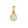 Ice Jewellery Diamond Solitaire Pendant with 0.50ct Diamonds in 18K Yellow Gold - 18YBP50 | Ice Jewellery Australia