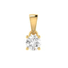 Ice Jewellery Diamond Solitaire Pendant with 0.30ct Diamonds in 18K Yellow Gold - 18YCP30 | Ice Jewellery Australia
