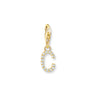 THOMAS SABO Charm Pendant Letter C Gold Plated