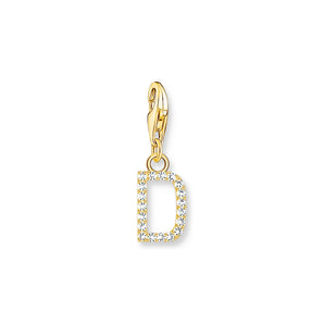 THOMAS SABO Charm Pendant Letter D Gold Plated