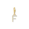 THOMAS SABO Charm Pendant Letter F Gold Plated