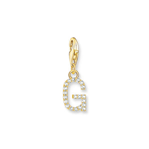 THOMAS SABO Charm Pendant Letter G Gold Plated