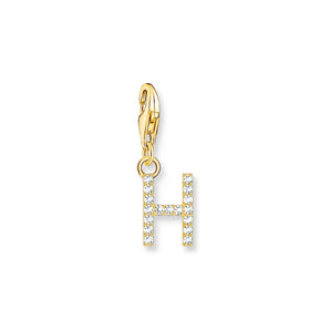 THOMAS SABO Charm Pendant Letter H Gold Plated