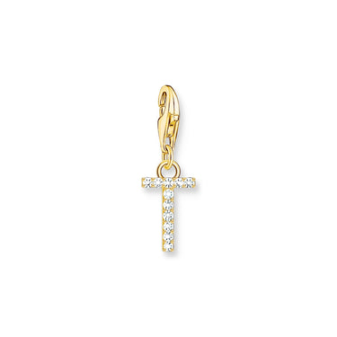 THOMAS SABO Charm Pendant Letter T Gold Plated