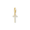 THOMAS SABO Charm Pendant Letter T Gold Plated