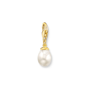 THOMAS SABO Charm Pendant Pearl Gold Plated