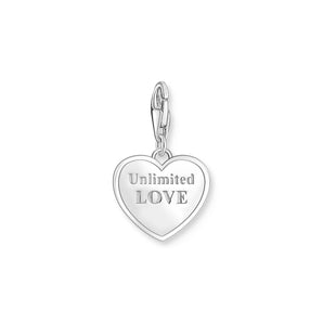 THOMAS SABO Charm Pendant Heart with Best Mom Silver