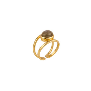 Bianc Yellow Gold Ring - Ice Jewellery Australia