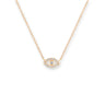Bianc Gold Cubic Zirconia Open Evil Eye Necklace - 30100421 | Ice Jewellery Australia
